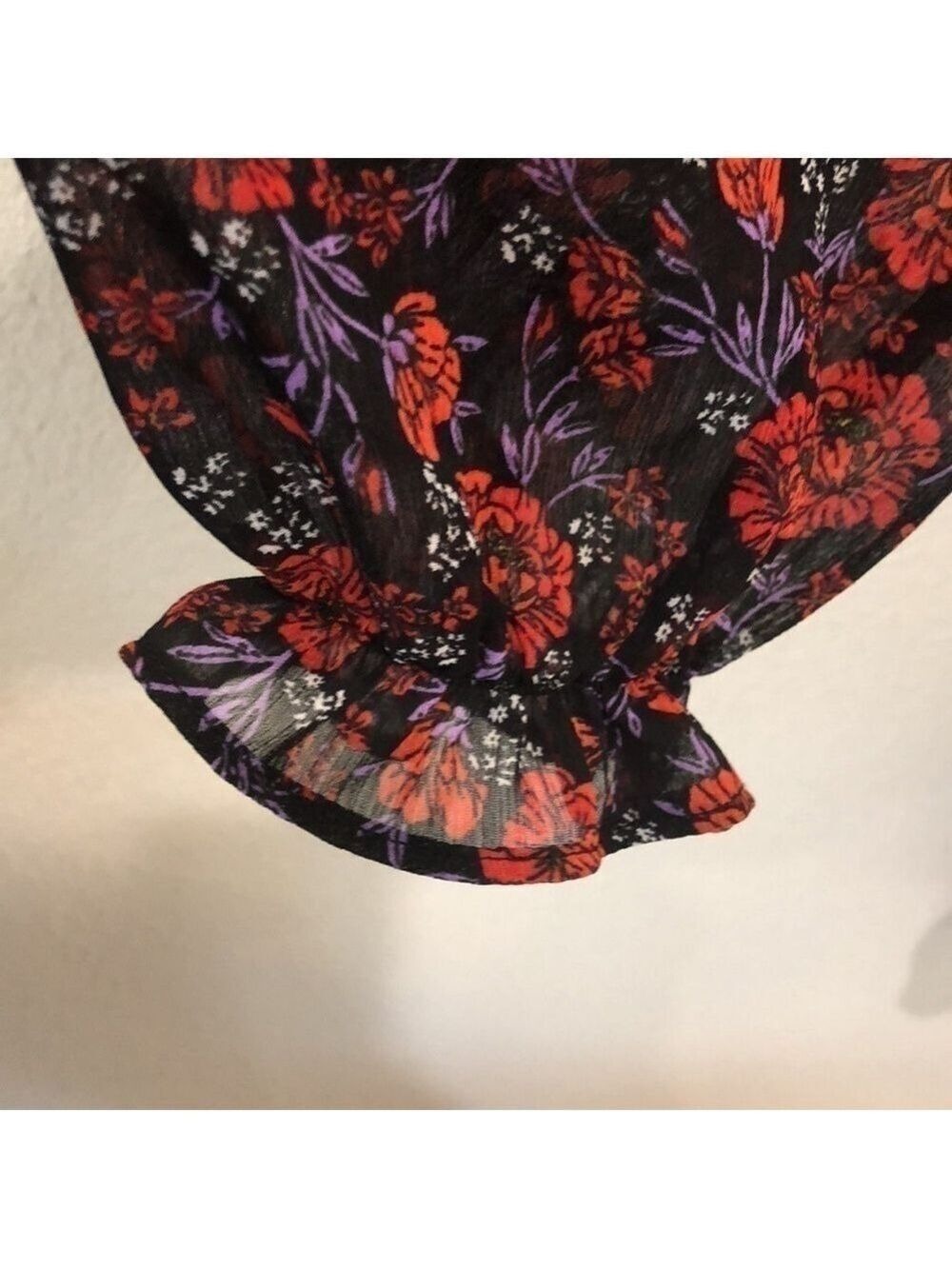 𝅺BANANA Republic Size S long sleeve dress.  Fall winter lined floral NWT - Picture 3 of 7